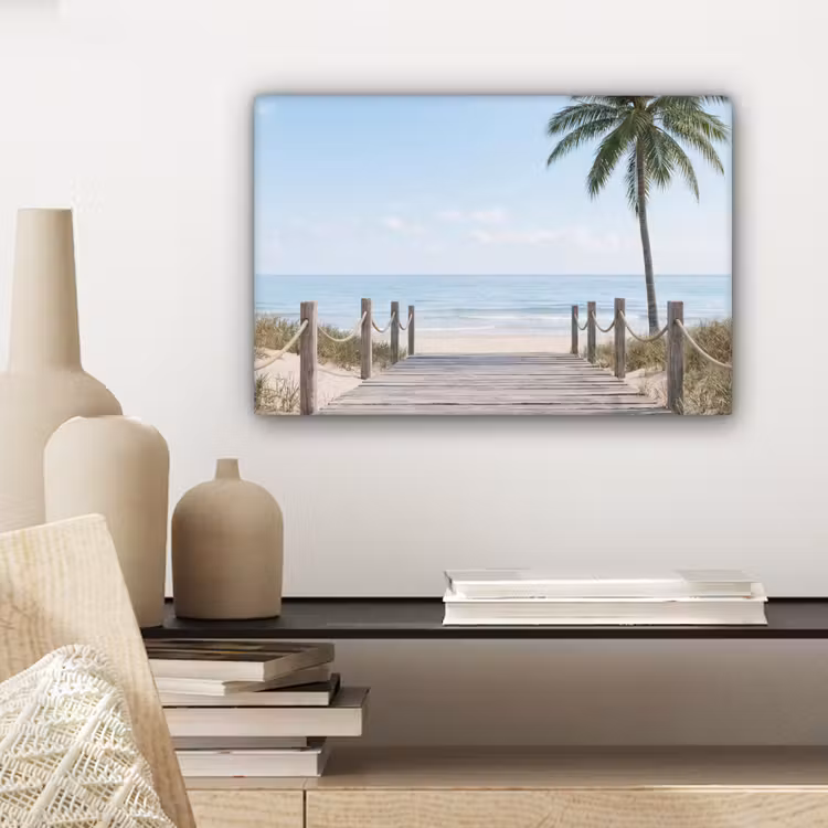 Palmbomen - Pad - Horizon canvas 2cm klein -sfeer6