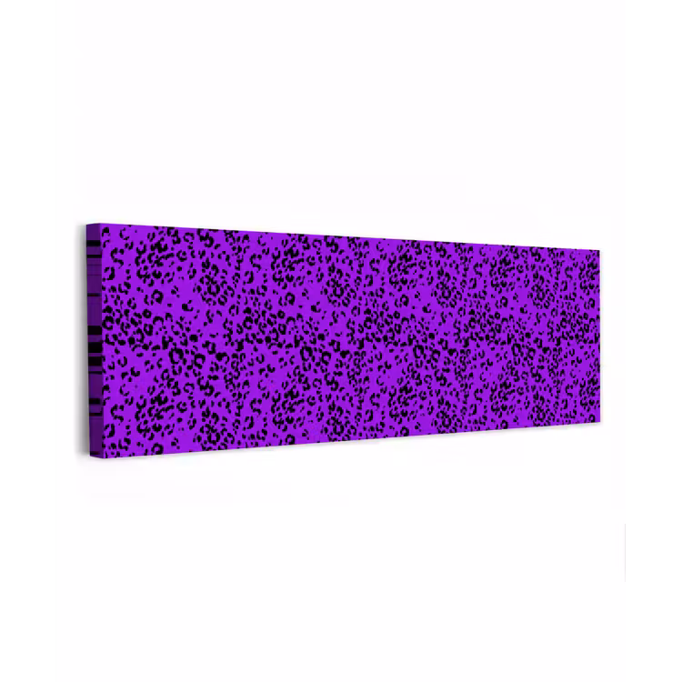 Panterprint - Paars - Patroon canvas 2cm klein 828 -z3d