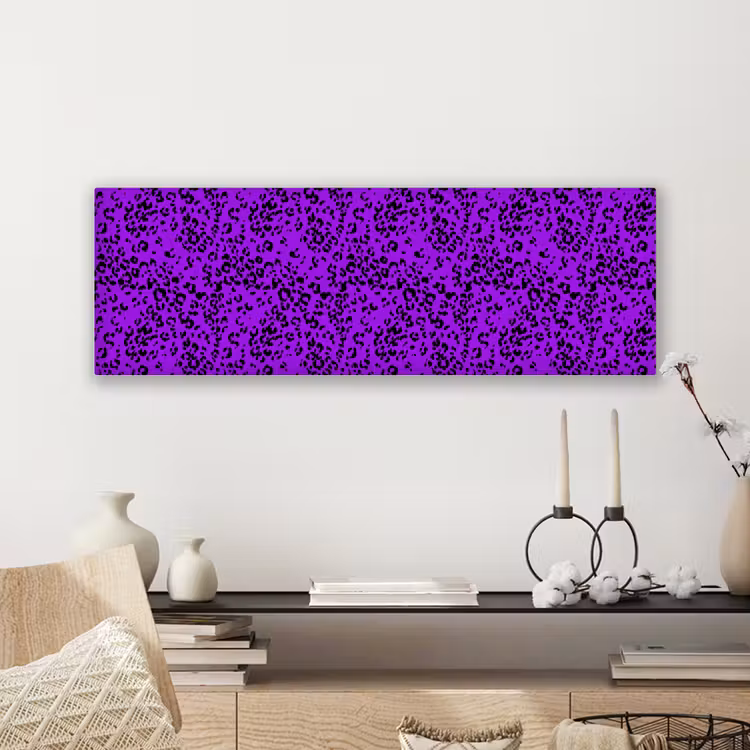 Panterprint - Paars - Patroon canvas 2cm klein 828 -sfeer6
