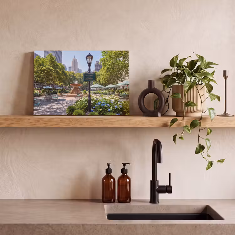 Park - Fontein - Stad - Natuur canvas 2cm klein -sfeer3