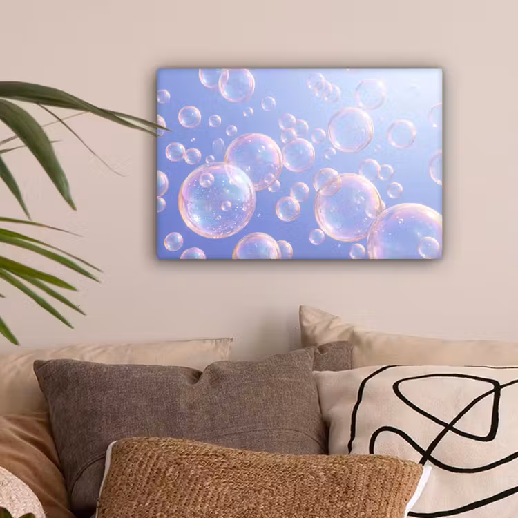 Pastel - Bubbels - Dromerig canvas 2cm klein -sfeer1