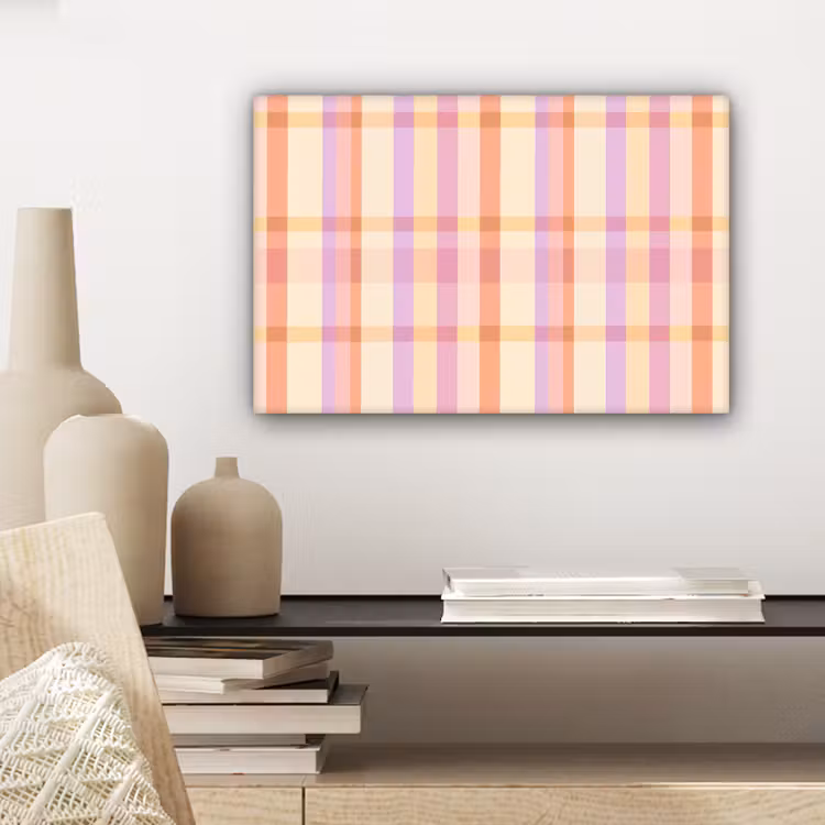 Pastel - uitpatroon - Geometrisch canvas 2cm klein 34 -sfeer6