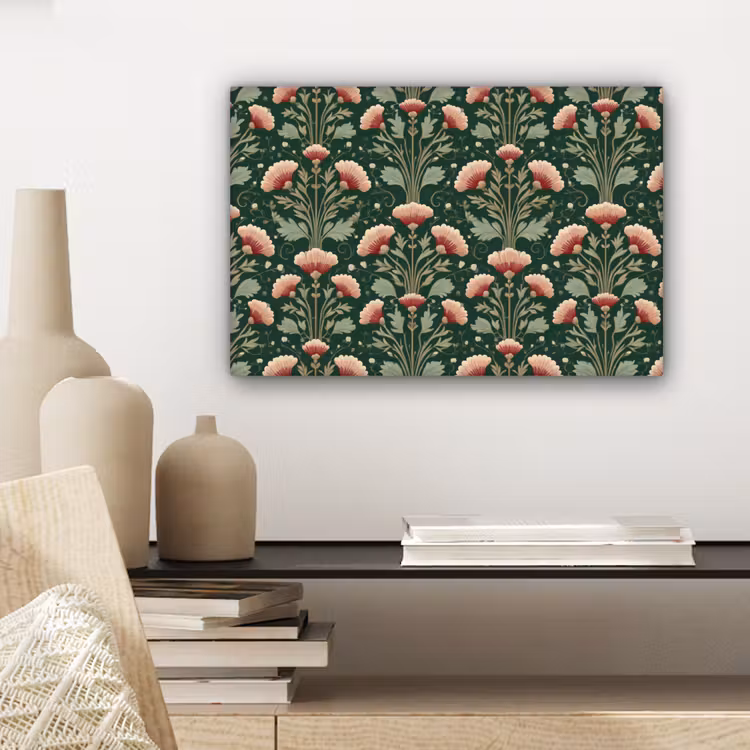 Patroon - Botanisch - Kleurrijk canvas 2cm klein 34 -sfeer6