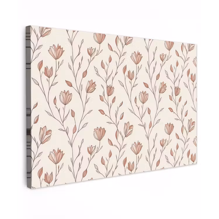 Patroon - Klassiek - Roze canvas 2cm klein 34 -z3d