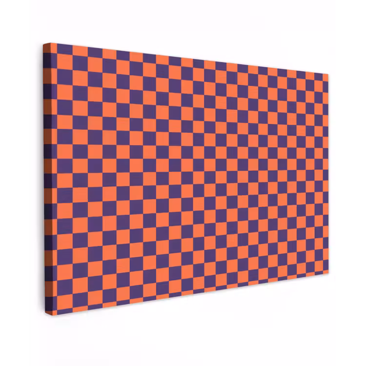 Patroon - Klassiek - Paars canvas 2cm klein 34 -z3d
