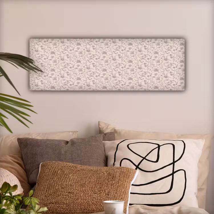 Patroon - Bloemen - Paars canvas 2cm klein 828 -sfeer1