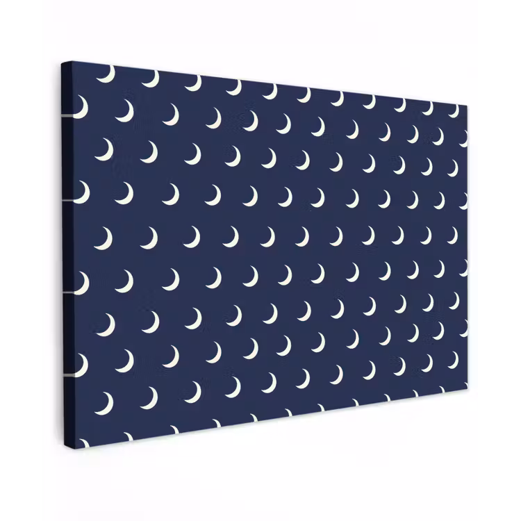 Patroon - Manen - Blauw canvas 2cm klein 34 -z3d