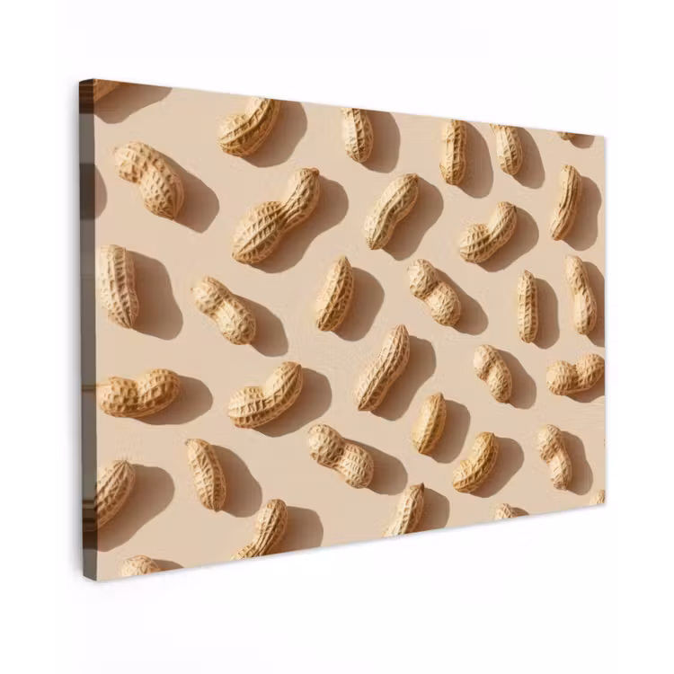 Pinda's - Patroon - Beige canvas 2cm klein -z3d