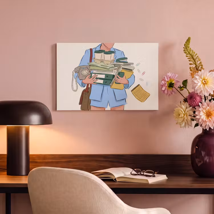 Mens - Kantoorartikelen - Werk - Modern canvas 2cm klein -sfeer4