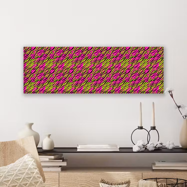 Roze - Groen - Neon - Dieren canvas 2cm klein 828 -sfeer6