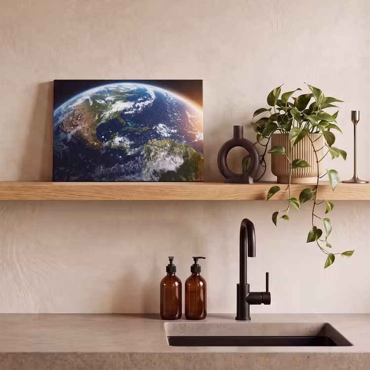 Canvas Print - Planet - Space - Cosmos - Planeet - Ruimte - Kosmos canvas 2cm klein