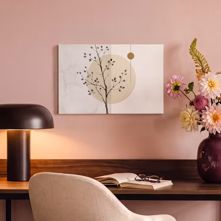 Canvas Print - Plant - Abstract - Beige - Plant - Abstract - Beige canvas 2cm klein