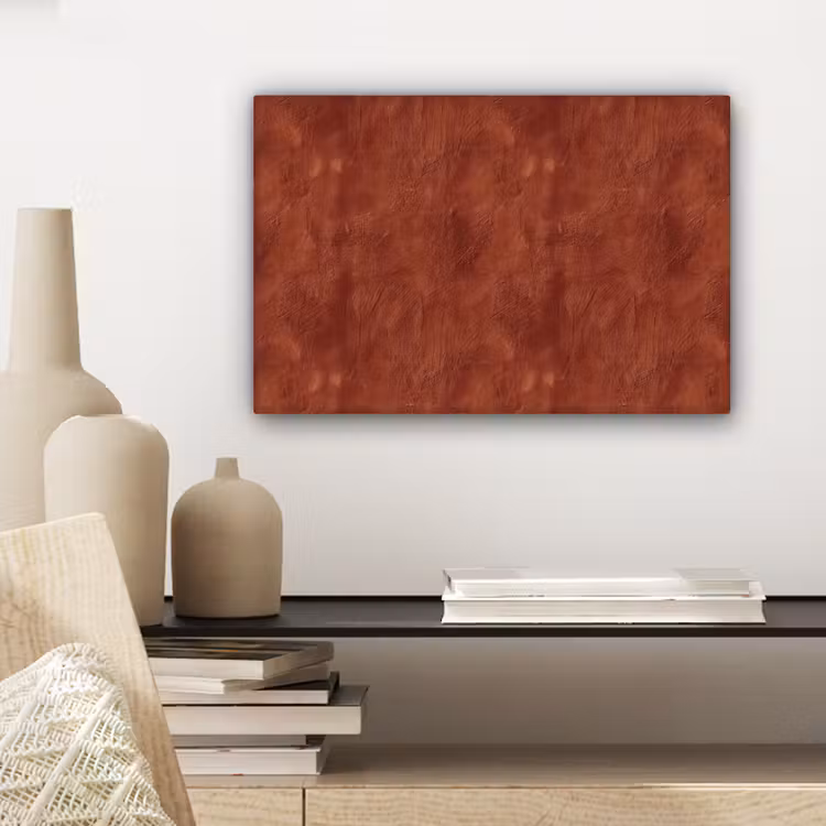 Stucwerk - Textuur - Terracotta canvas 2cm klein 34 -sfeer6