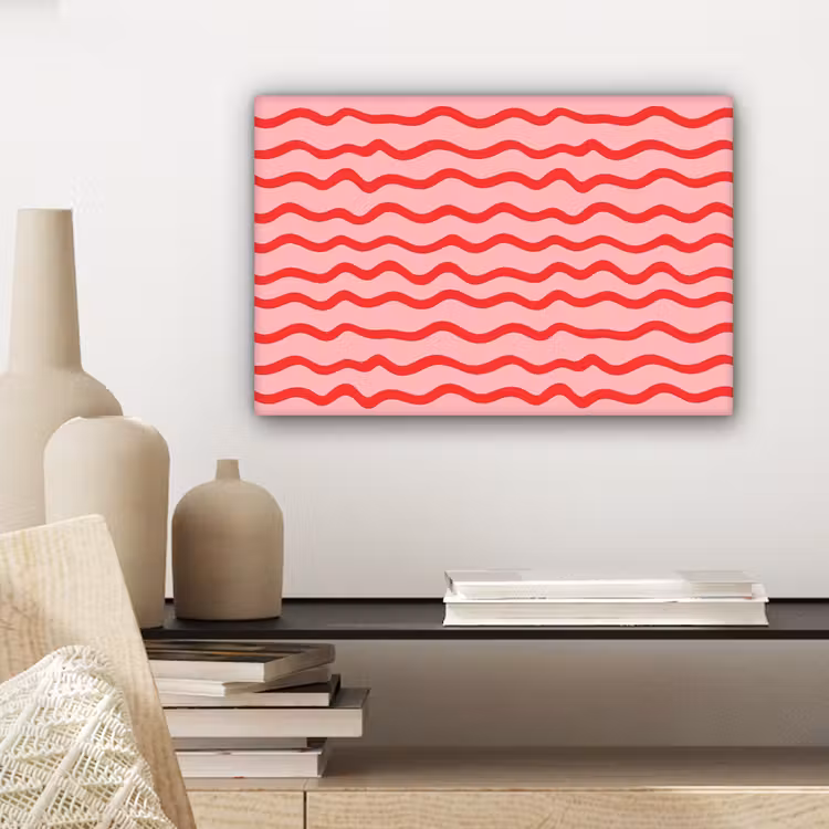 Speels - Patroon - Rood canvas 2cm klein 34 -sfeer6