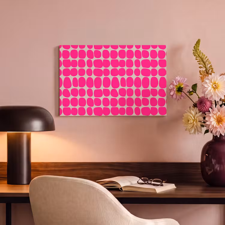 Stippen - Patroon - Roze canvas 2cm klein 34 -sfeer4