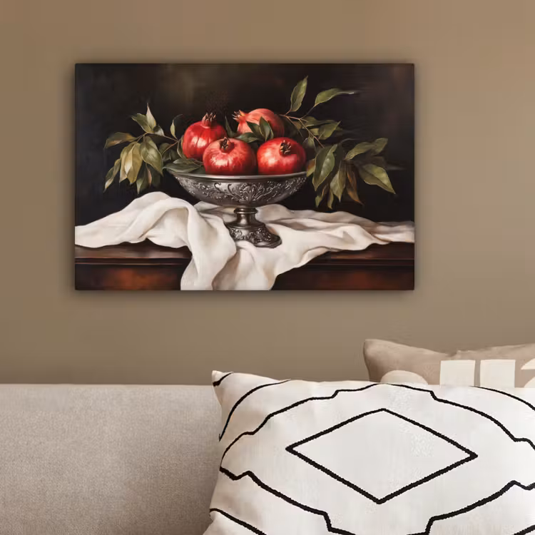 Granaatappels - Klassiek - Vintage canvas 2cm klein -sfeer3