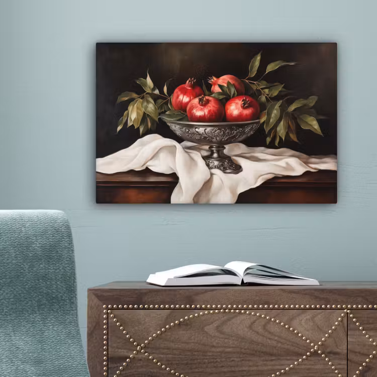 Granaatappels - Klassiek - Vintage canvas 2cm klein -sfeer4