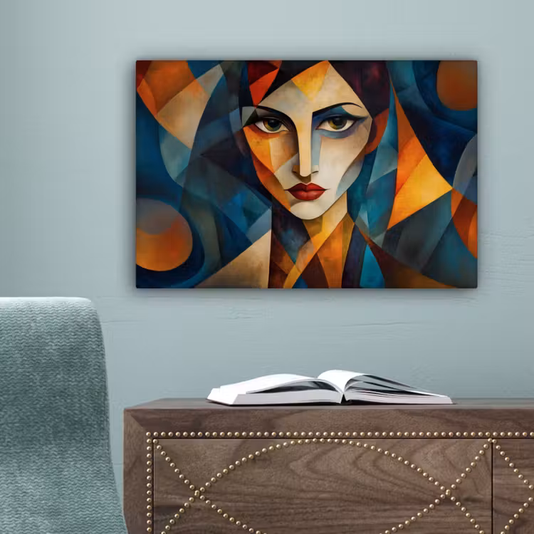 Portret - Abstract - Vormen canvas 2cm klein -sfeer4