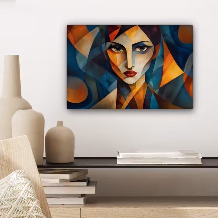 Portret - Abstract - Vormen canvas 2cm klein -sfeer6