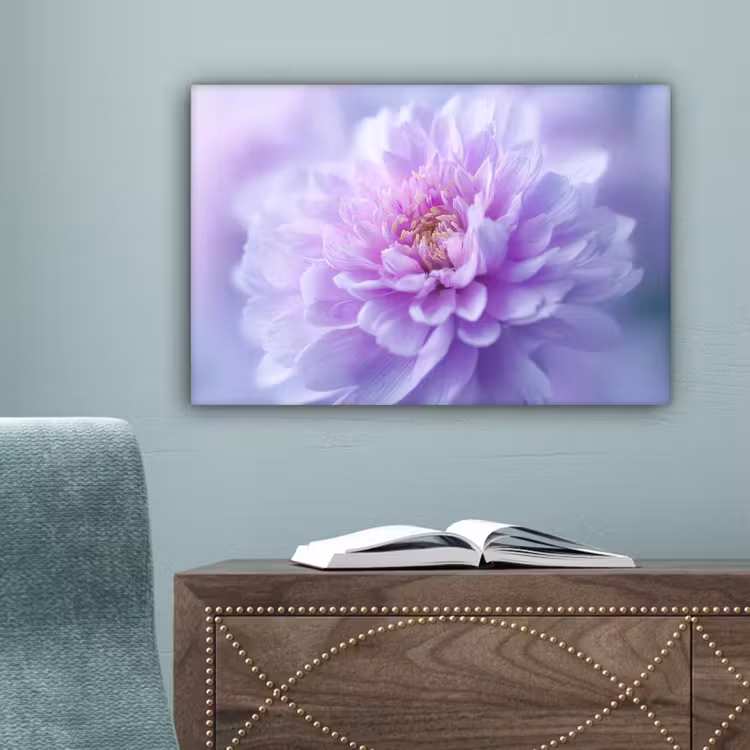 Paars - Dahlia - Dromerig canvas 2cm klein -sfeer4