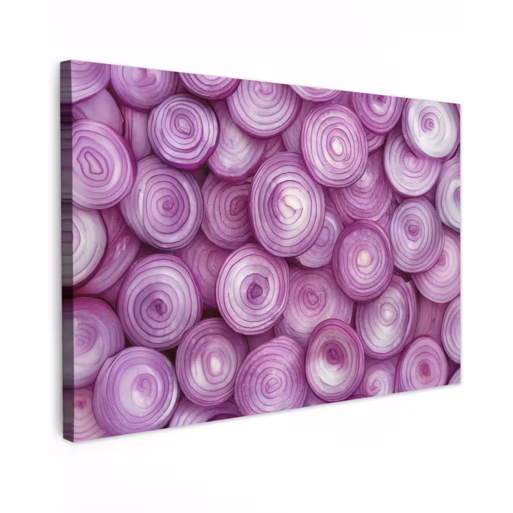 Paars - Uien - Close up canvas 2cm klein -z3d