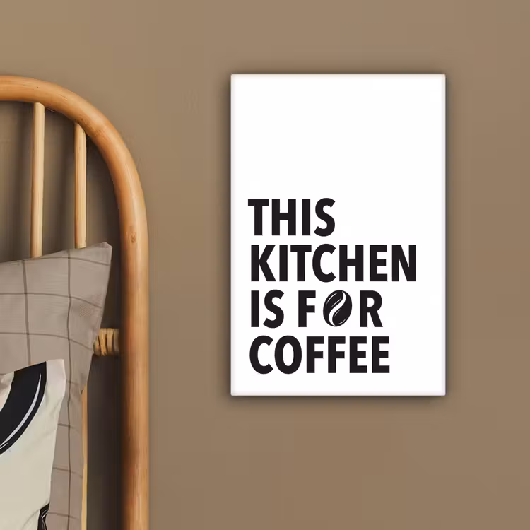 Quotes  - Koffie - Bonen - Modern canvas 2cm klein -sfeer3