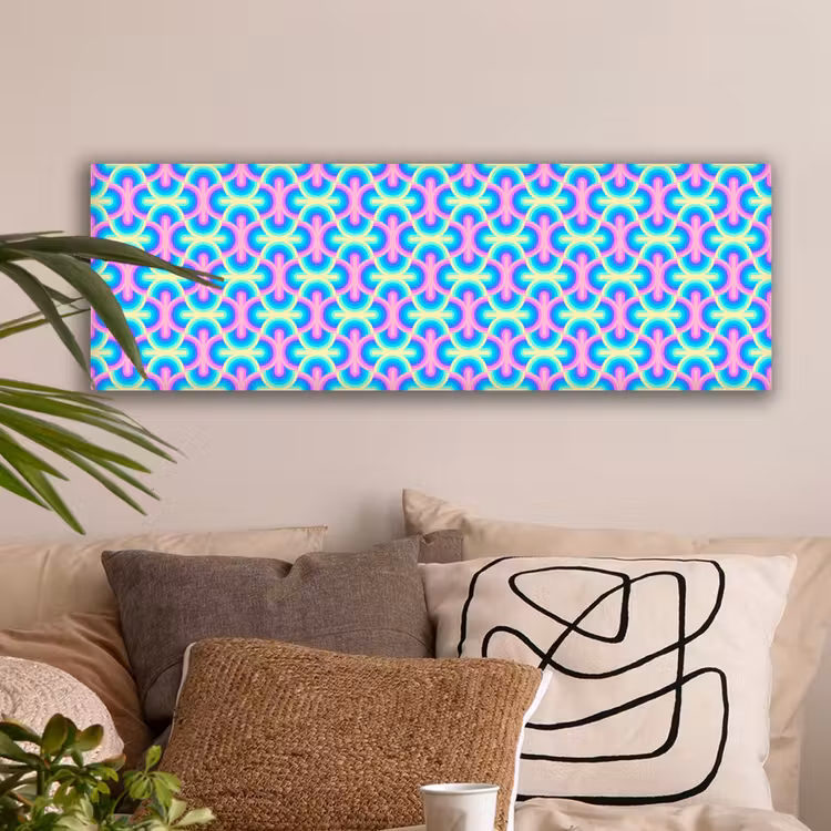 Regenboog - Neon - Kleuren canvas 2cm klein 828 -sfeer1