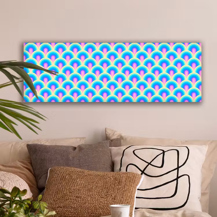 Regenbogen - Waaier - Vrolijk canvas 2cm klein 828 -sfeer1