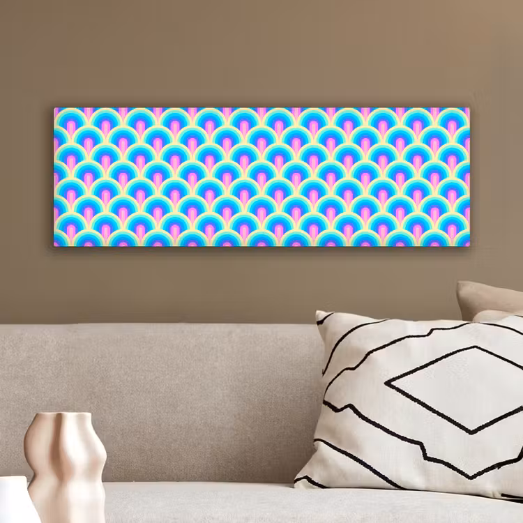 Regenbogen - Waaier - Vrolijk canvas 2cm klein 828 -sfeer3