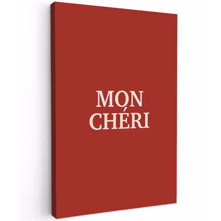 Rood - Frans - Quotes canvas 2cm klein -z3d