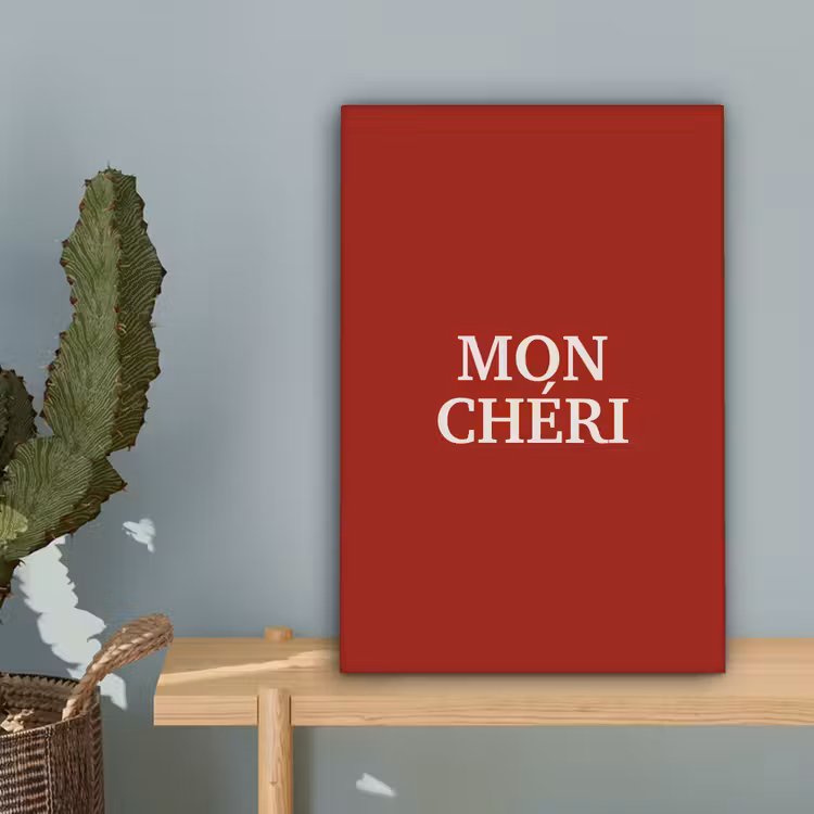 Rood - Frans - Quotes canvas 2cm klein -sfeer4