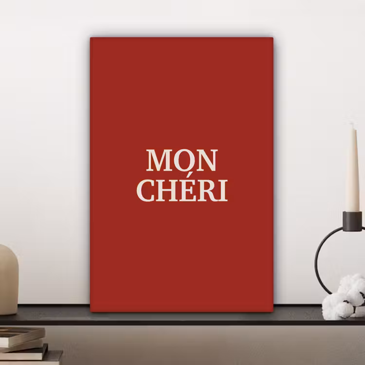 Rood - Frans - Quotes canvas 2cm klein -sfeer6