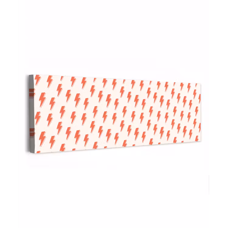 Rood - Bliksem - Roze canvas 2cm klein 828 -z3d