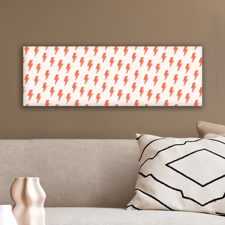 Rood - Bliksem - Roze canvas 2cm klein 828 -sfeer3