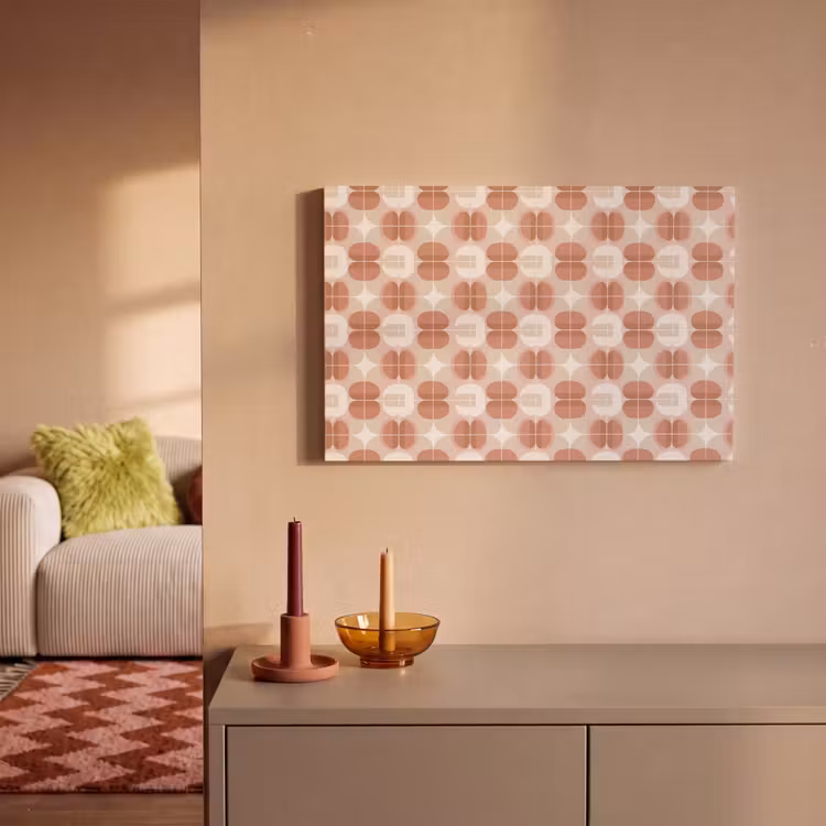 Retro - Klassiek - Roze canvas 2cm klein 34 -sfeer1