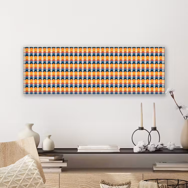Retro - Disco - Golven canvas 2cm klein 828 -sfeer6