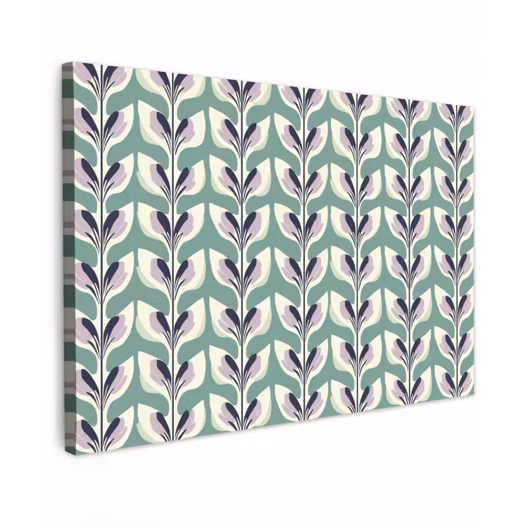 Retro - Modern - Groen canvas 2cm klein 34 -z3d