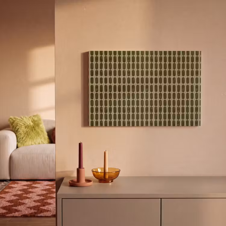 Ritmisch - Effect - Groen canvas 2cm klein 34 -sfeer1