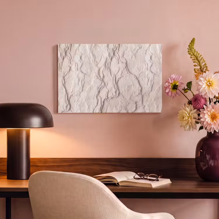 Rots - Structuur - Natuur - Beige - Abstract canvas 2cm klein -sfeer4