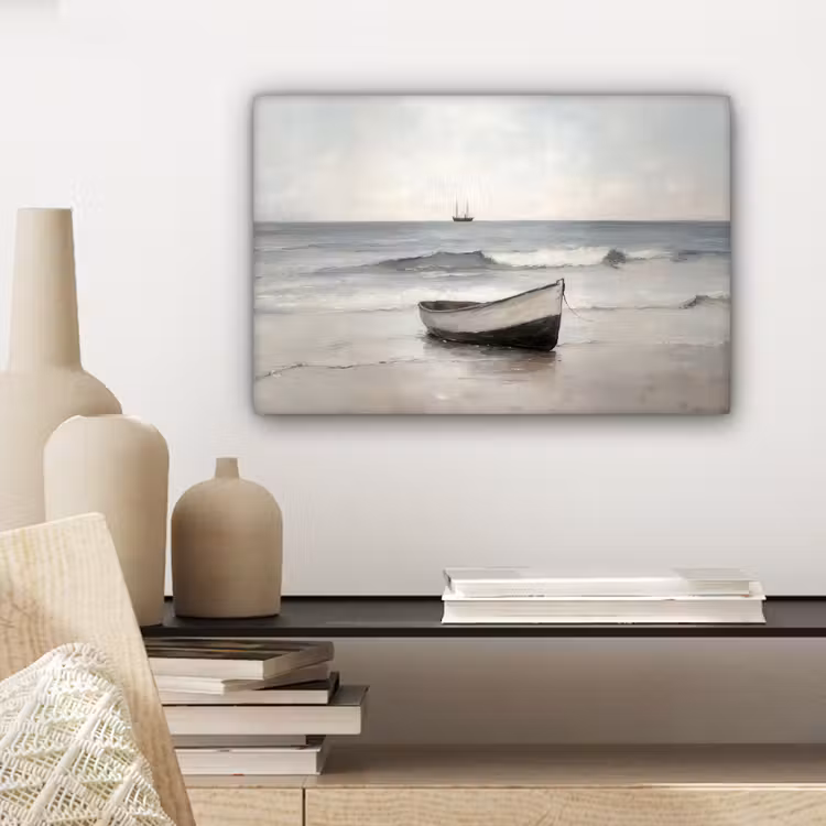 Roeiboot - Zee - Horizon canvas 2cm klein -sfeer6