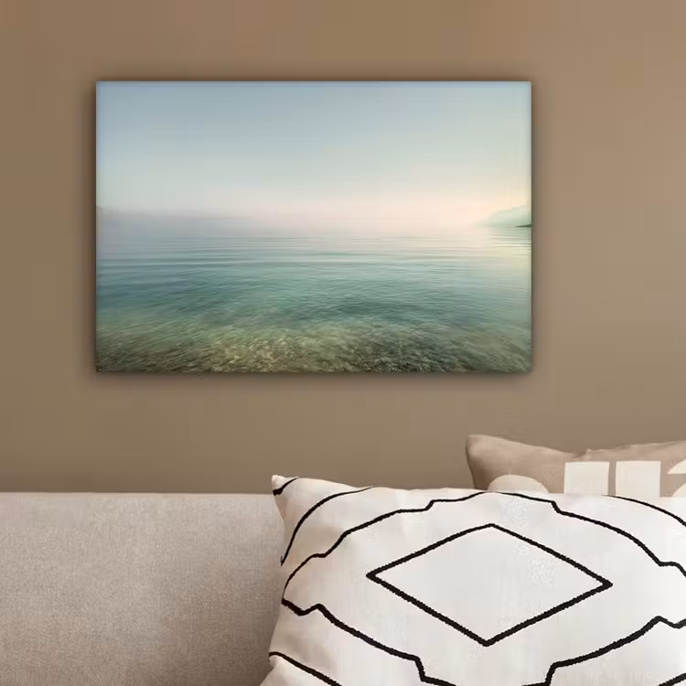 Zee - Horizon - Blauw - Mist canvas 2cm klein -sfeer3