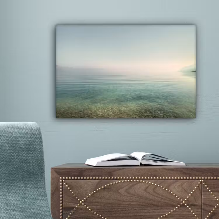 Zee - Horizon - Blauw - Mist canvas 2cm klein -sfeer4