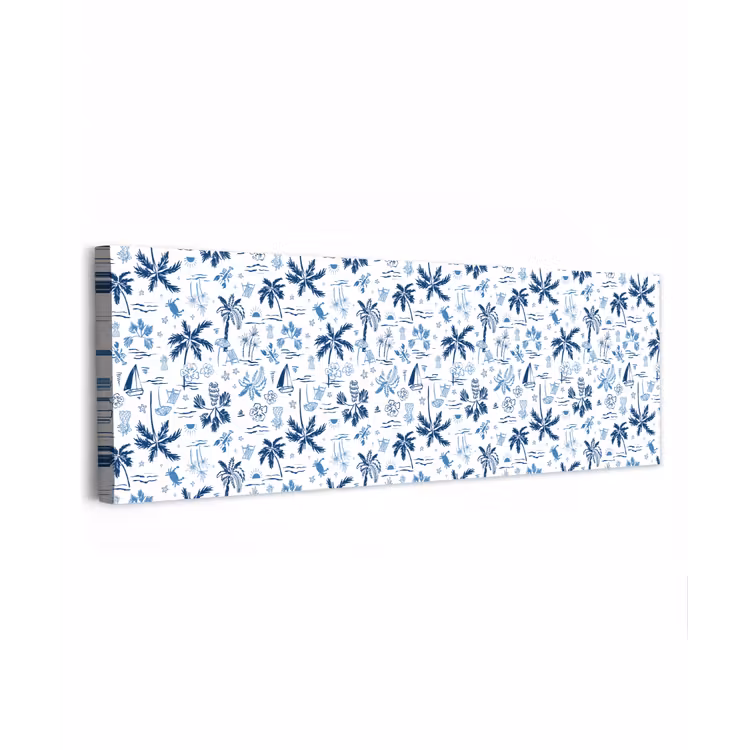 Zee - Strand - Blauw - Wit canvas 2cm klein 828 -z3d