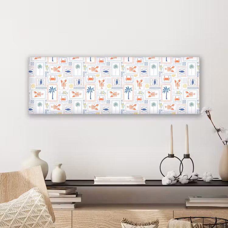 Italiaans - Zee - Sfeer - Krab - Multi canvas 2cm klein 828 -sfeer6