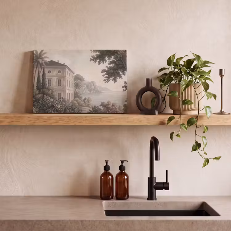 Zee - Villa - Beige canvas 2cm klein -sfeer3