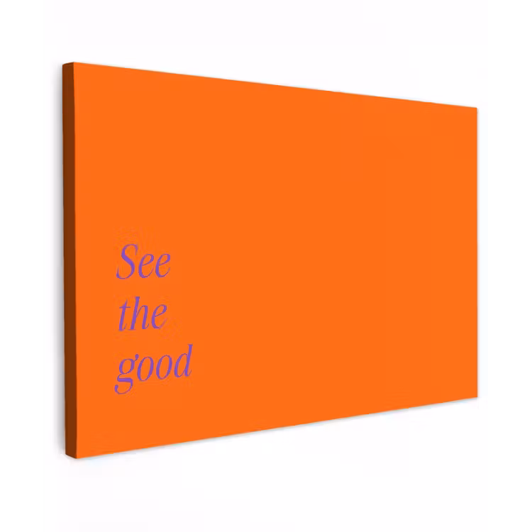 See te good - Paars - Oranje canvas 2cm klein -z3d