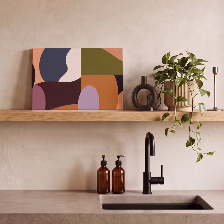 Vormen - Abstract - Kleuren - Vierkant canvas 2cm klein -sfeer3