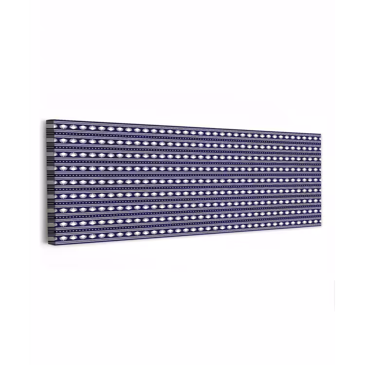 Schelp - Nautisch - Blauw - Wit canvas 2cm klein 828 -z3d