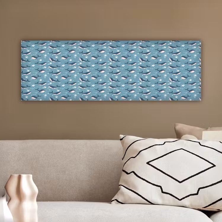 Klein - Oceaan - Walvis - Zeester canvas 2cm klein 828 -sfeer3