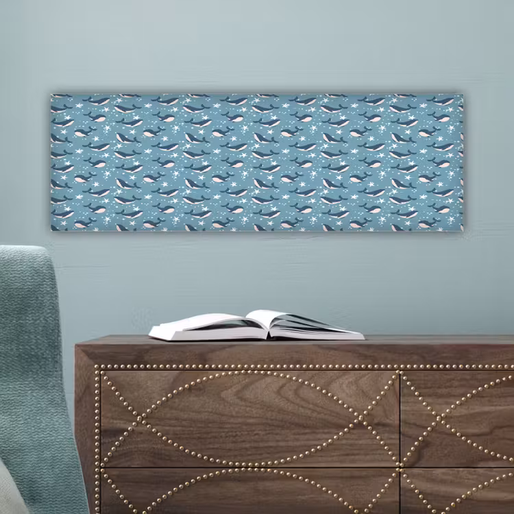 Klein - Oceaan - Walvis - Zeester canvas 2cm klein 828 -sfeer4